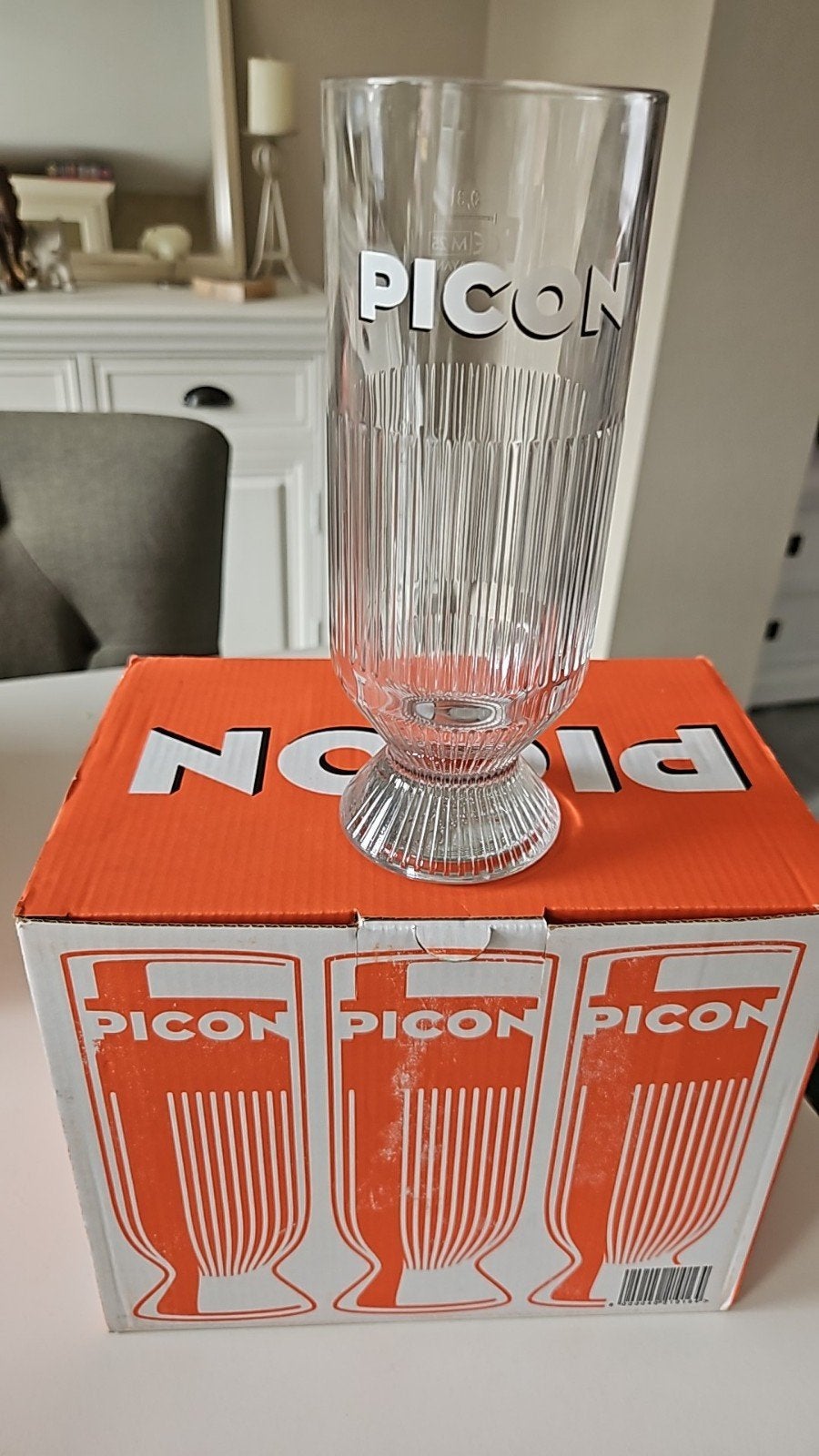 6 nieuwe picon glazen picon biere, Verzenden