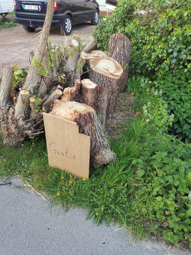 Bois de chauffage  gratuit, Ophalen of Verzenden