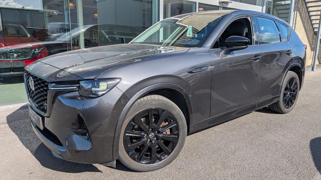 Mazda CX-60 PHEV HOMURA 327PK LEDER 4x4 automaat (bj 2023), Auto's, Mazda, Automaat, Gebruikt, 4 cilinders, Leder