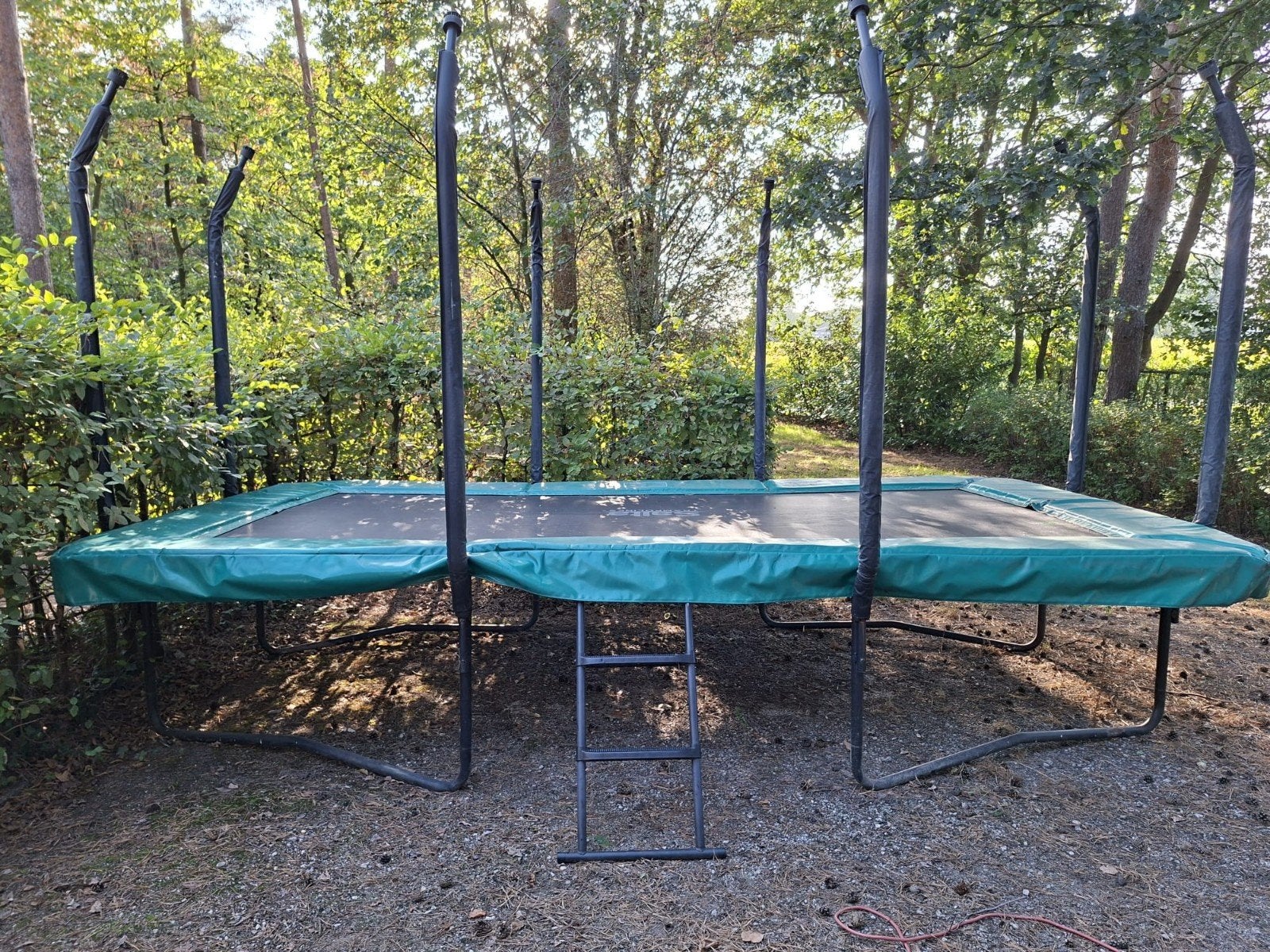 salta trampoline "first class" groen  244 x 427, Enlèvement, Utilisé