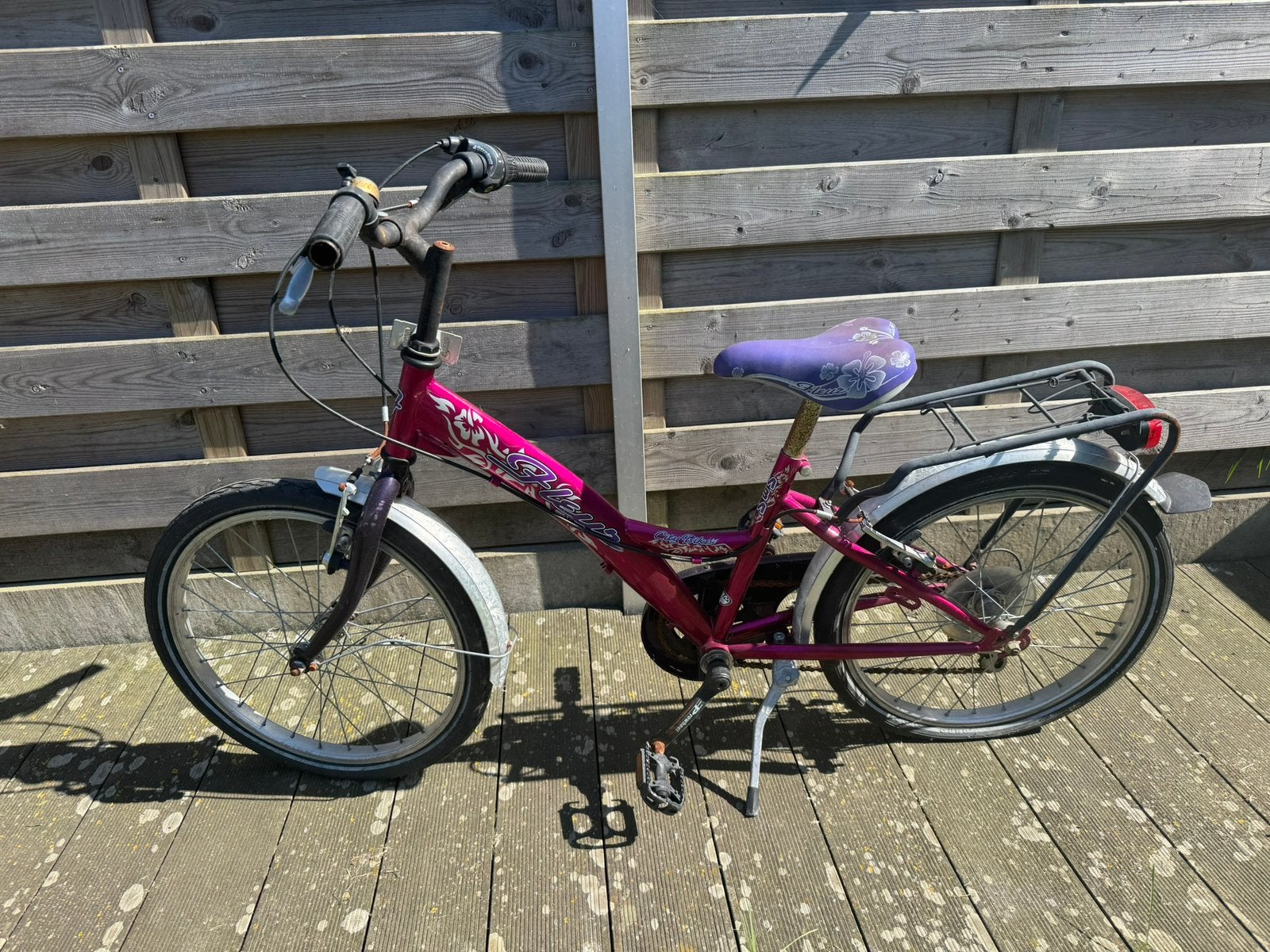Meisjesfiets, Ophalen, Gebruikt, Velgrem, Handrem