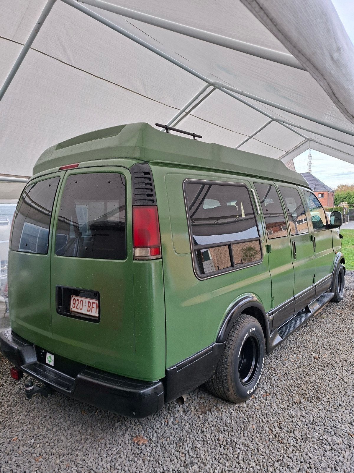 chevrolet express1997 5,7 vortex v8 kampeerwagen gmc savana, Autos, Cuir, Achat, Beige, 2900 kg