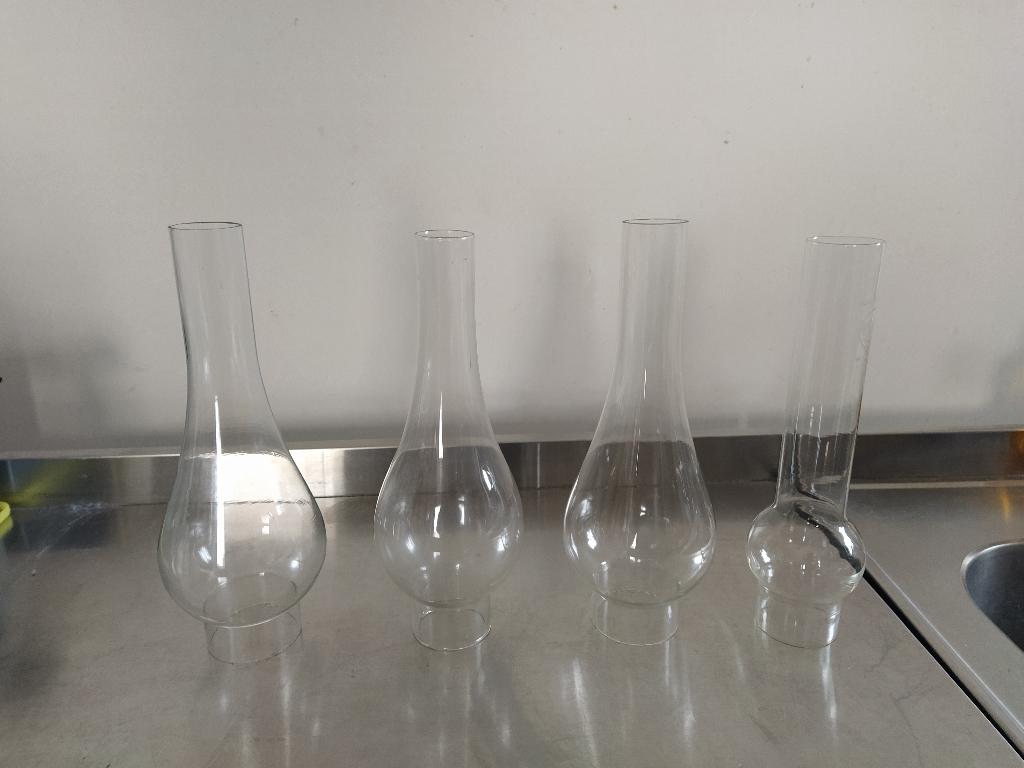 glas petroleumlamp, Ophalen of Verzenden