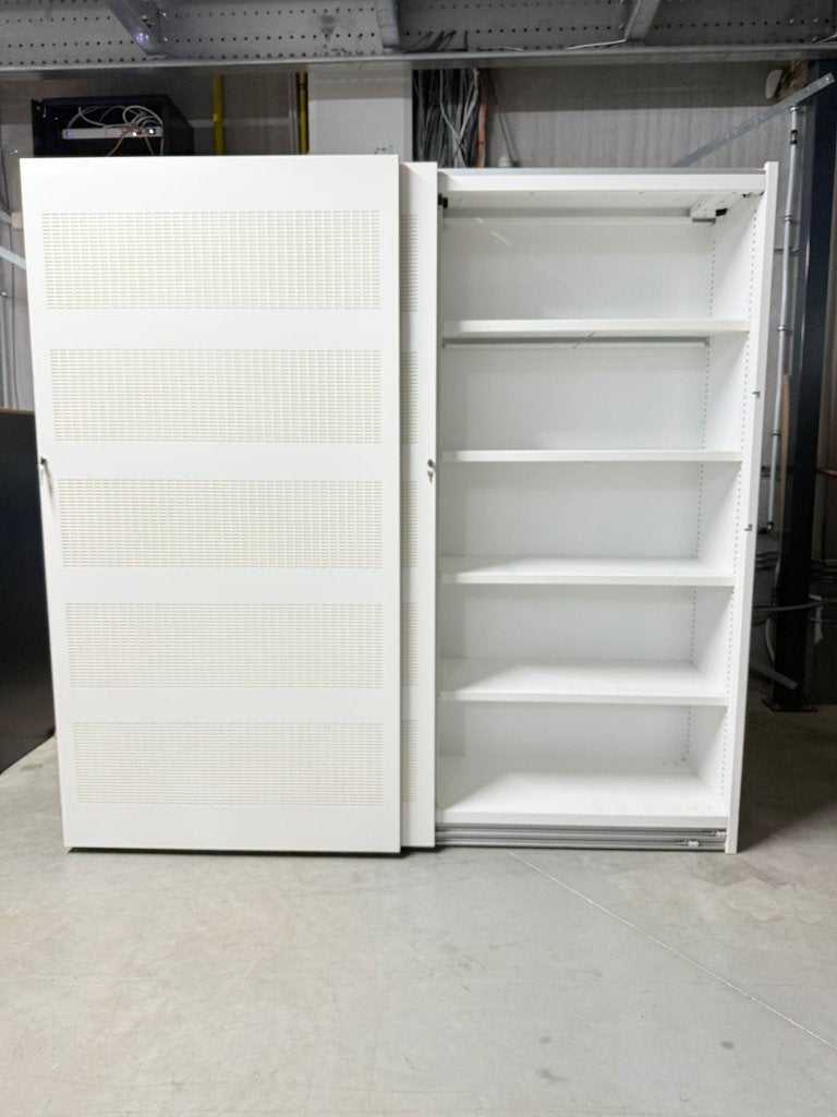 Akoestische Schuifdeurkast 190x200x47cm | Wit, Huis en Inrichting, Ophalen, 150 tot 200 cm, Zo goed als nieuw, Metaal
