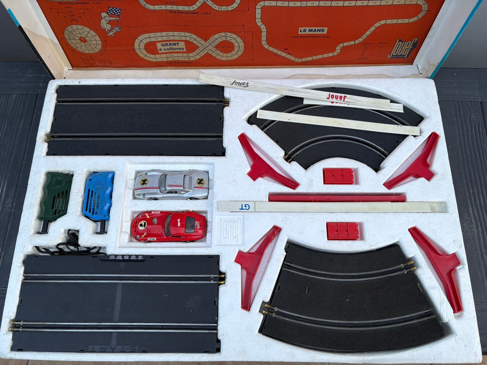 JOUEF AUTO SLOTCAR CIRCUIT VINTAGE complet super etat !, Enlèvement