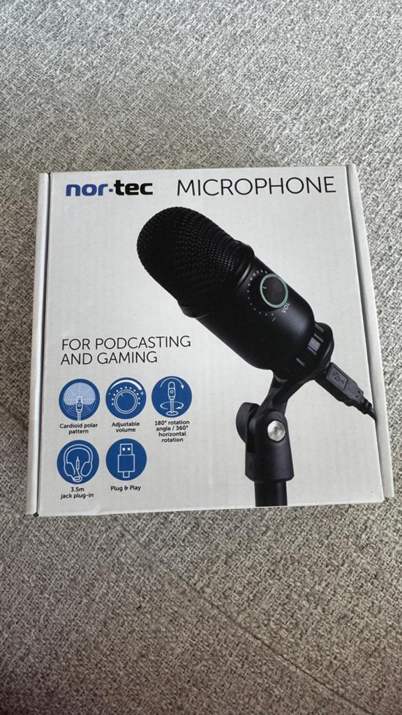 Microfoon voor video, podcast en gaming (nieuw!), Enlèvement, Neuf