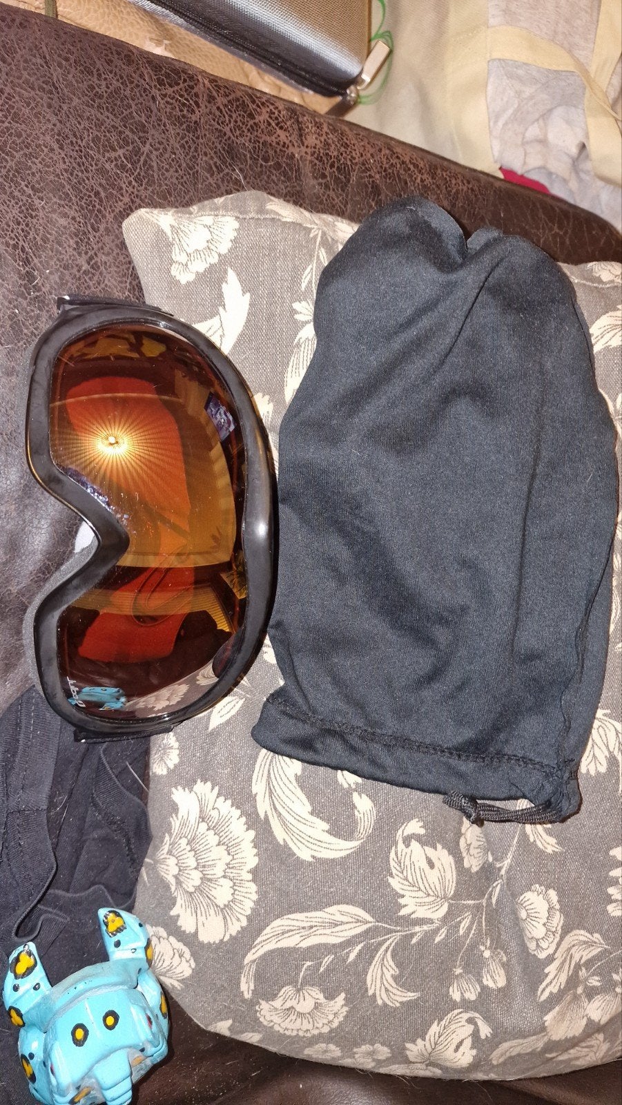 Masque de ski Julbo avec verre réfléchissant + sac de protec, Enlèvement ou Envoi, Ski