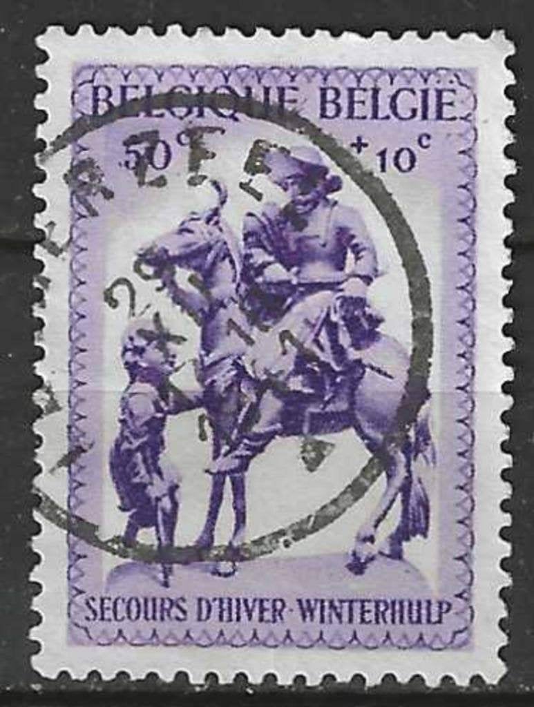 Belgie 1941 - Yvert/OBP 585 - Winterhulp - St. Maarten (ST), Postzegels en Munten, Verzenden, Gestempeld, Gestempeld