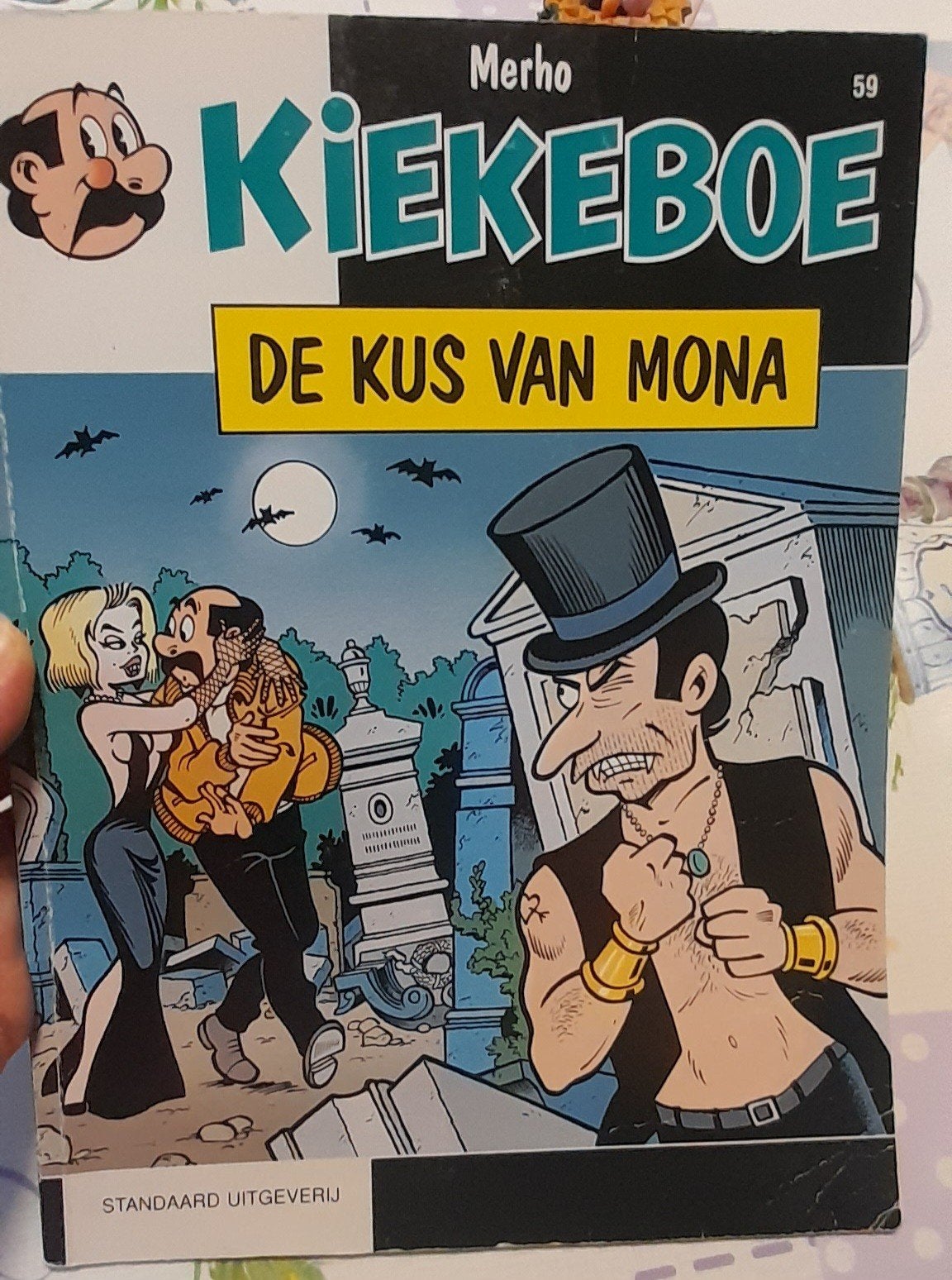 Strip Kiekeboe De kus van mona, Ophalen of Verzenden