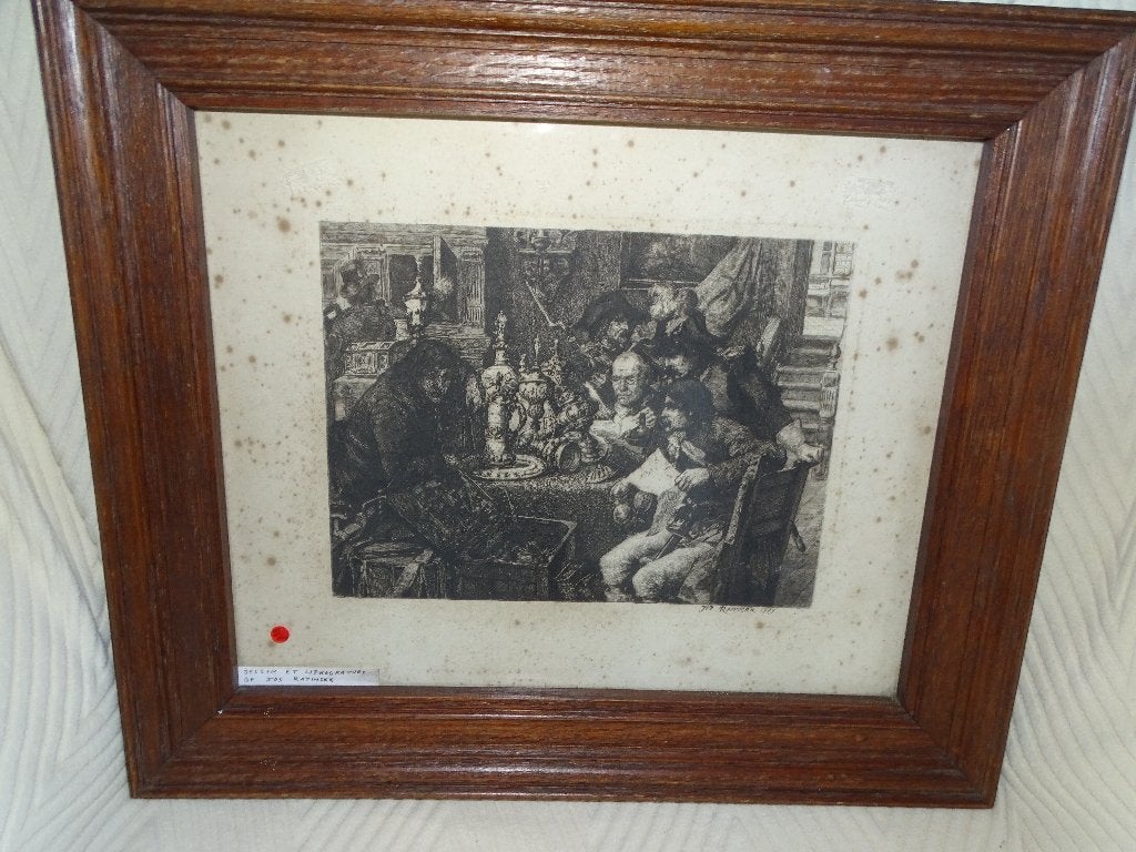 Oeuvre originale Jos Ratinckx 1889, Portrait ou Personnes, Impression, Signé, Enlèvement ou Envoi