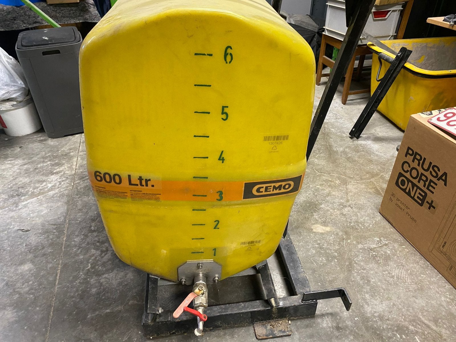 Cuve a mazout cemo 600L, Enlèvement, Utilisé