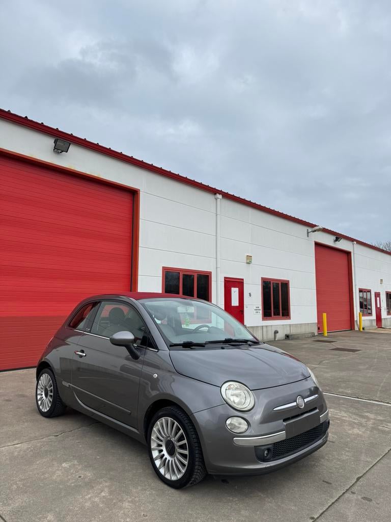 Fiat 500C 2010 1.2i 124000km airco/usb/halfleder, 1242 cm³, Achat, 4 portes, Entreprise