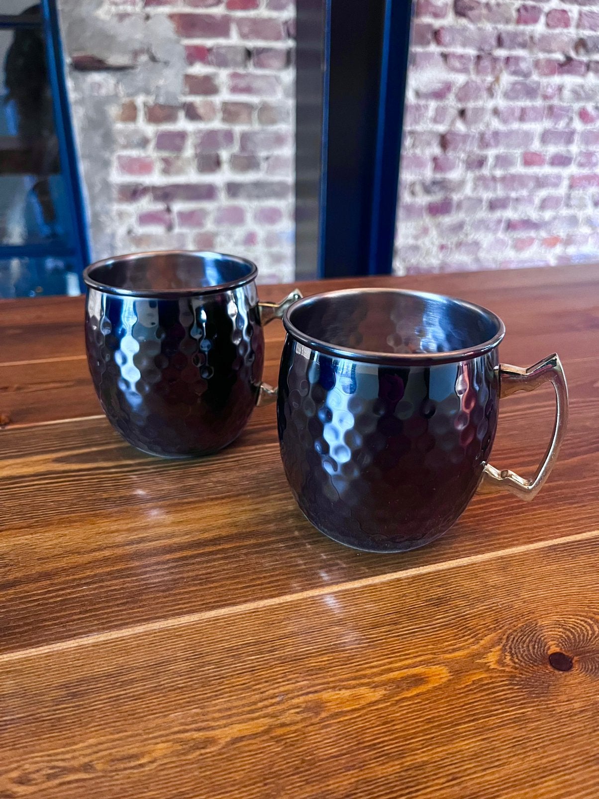 Moscow and Mule Cocktailbeker zwart set 12st, Verzamelen, Ophalen, Zo goed als nieuw