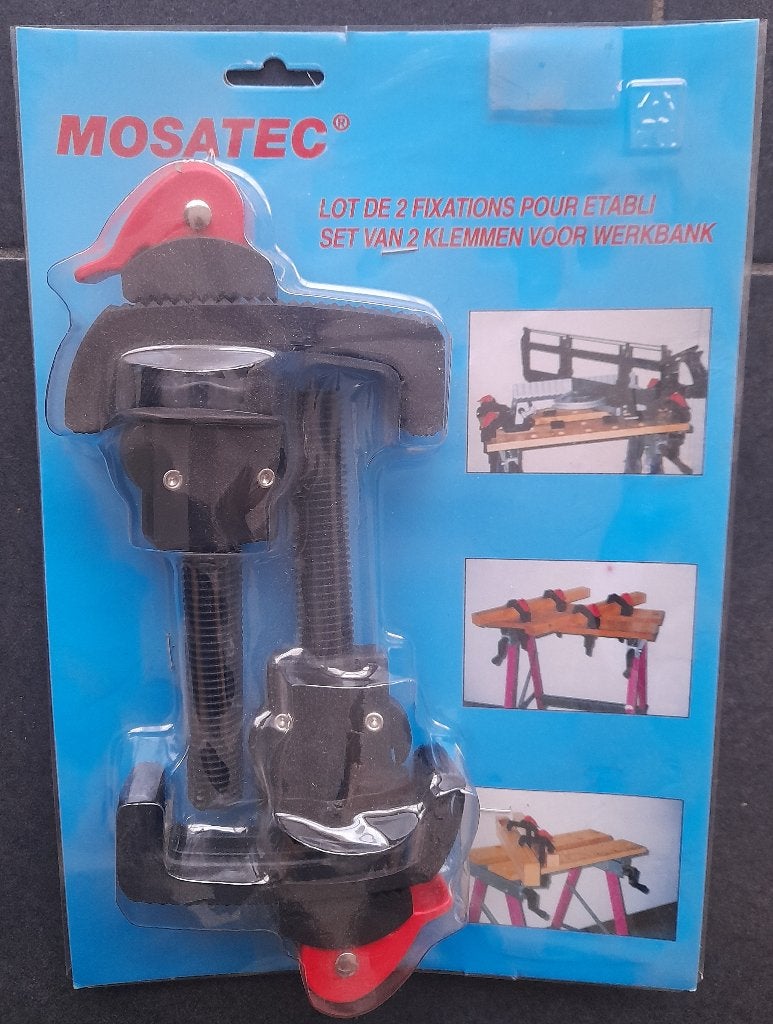 Lot de 2 fixations pour établi - NOUVEAU, Bricolage & Construction, Enlèvement ou Envoi