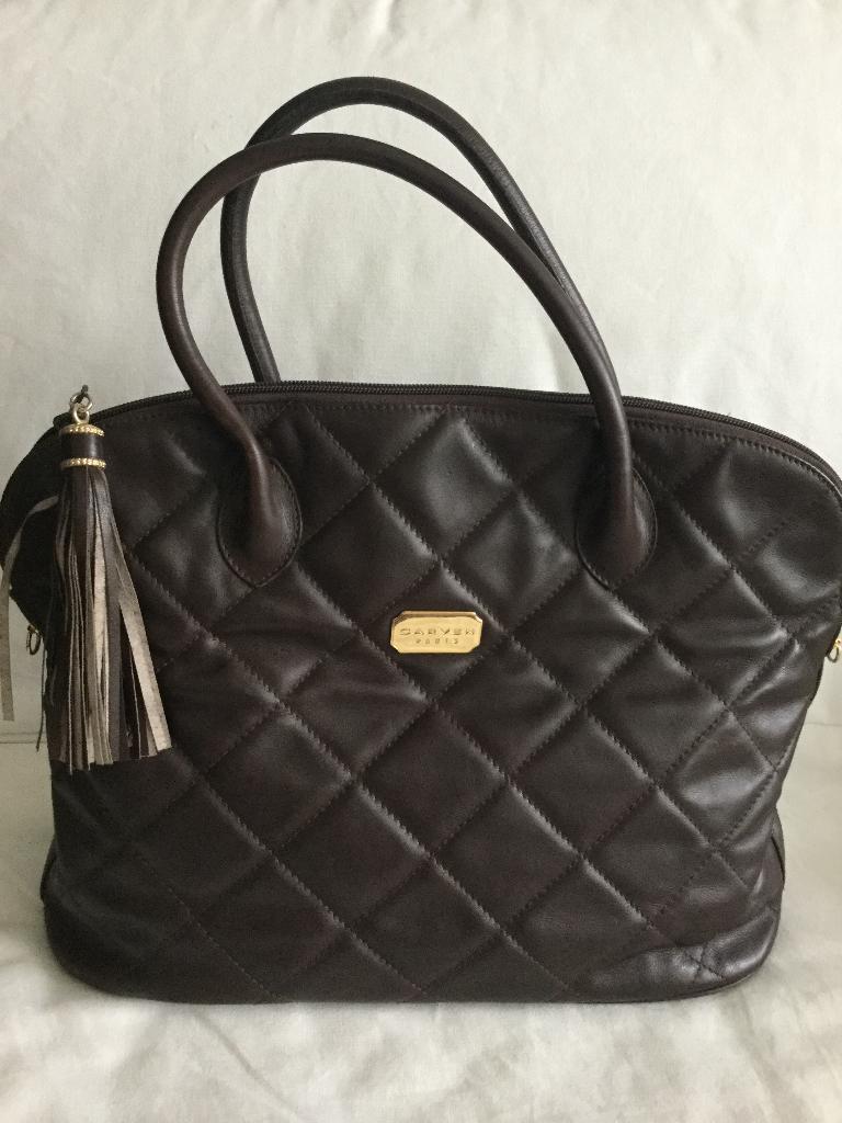 handtas Carven Paris - Vintage, Handtassen en Accessoires, Tassen | Damestassen, Verzenden, Zo goed als nieuw, Bruin, Handtas