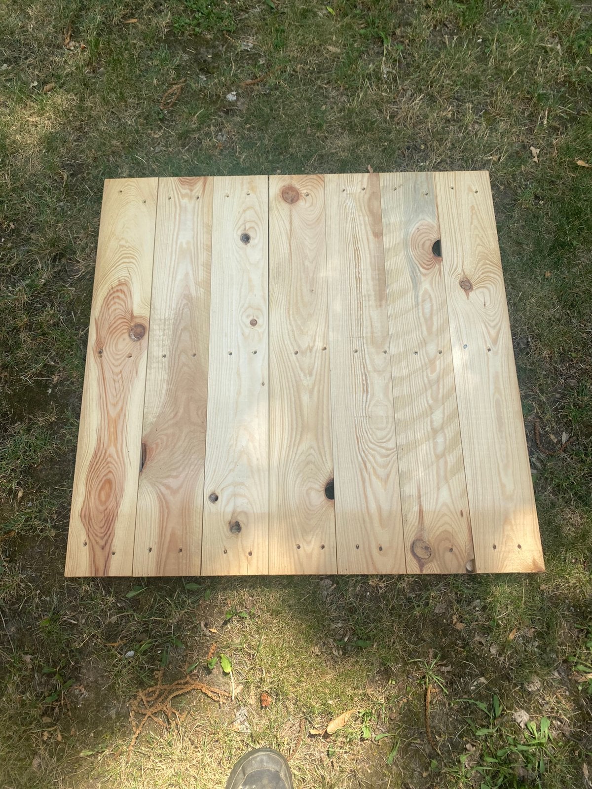 Houten tegels 80cm x 80cm, Ophalen, Zo goed als nieuw, Pallet