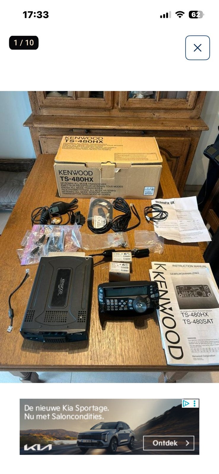 kenwood ts-480 avec options, Télécoms, Émetteurs & Récepteurs, Comme neuf, Émetteur et Récepteur, Enlèvement ou Envoi