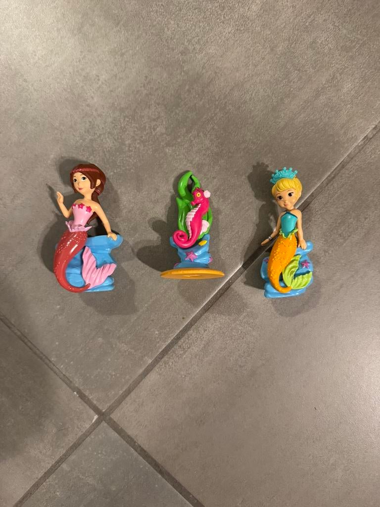 Zeemeerminnen poppetjes, Ophalen, Gebruikt
