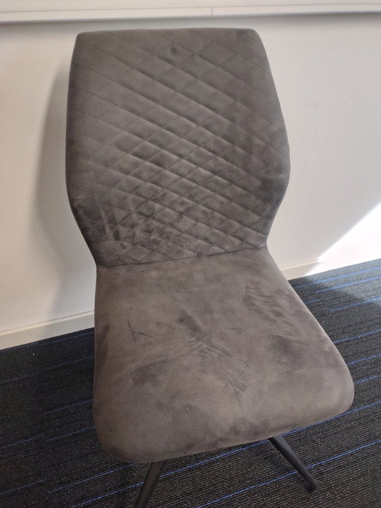 Chaise industrielle Grizzly anthracite de Dimehouse, Maison & Meubles, Chaises, Tissus, Comme neuf, Enlèvement, Cinq, Six Chaises ou plus