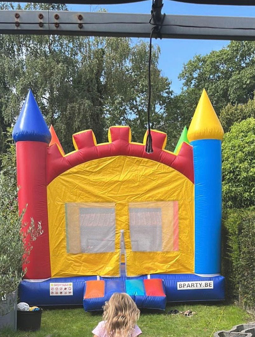 Springkasteel 4x4m, Kinderen en Baby's, Ophalen, Gebruikt