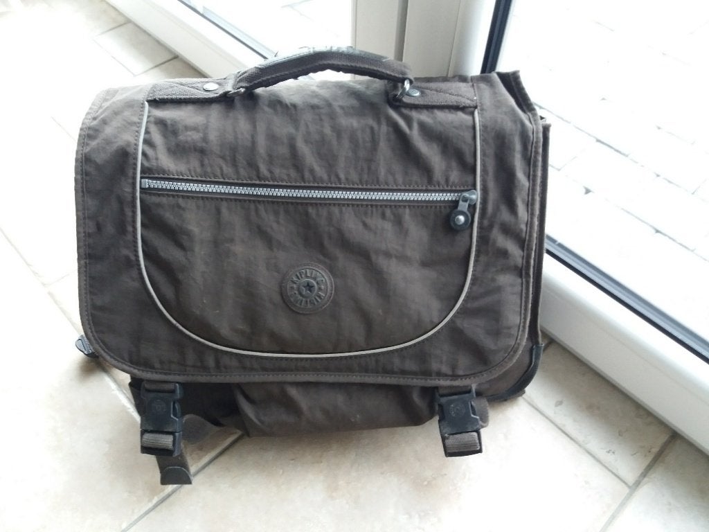 malette kipling brune avec son plumier, Diversen, Schoolbenodigdheden, Ophalen