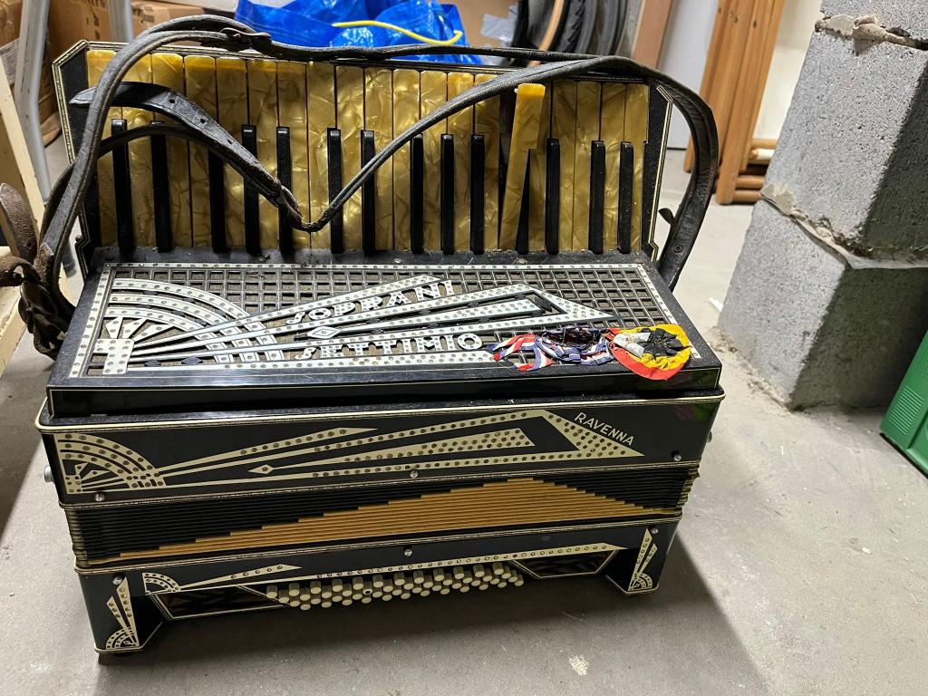 Accordeon Ravenna, Muziek en Instrumenten, Gebruikt, Met riemen, Toetsaccordeon, Ophalen