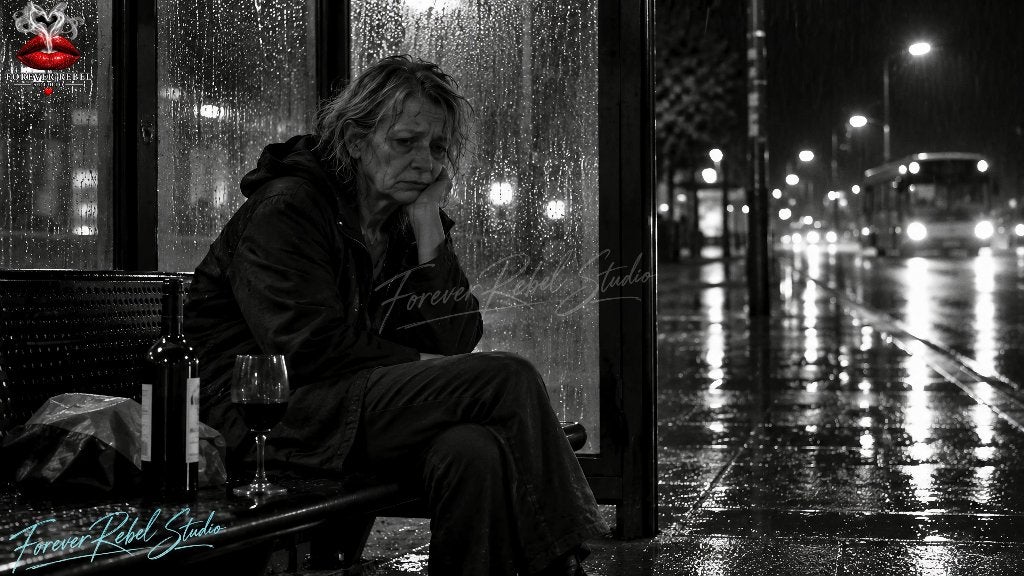 The Bus Stop at the End of Things, Huis en Inrichting, Oorspronkelijke maker, Verzenden, Nieuw, 100 tot 125 cm
