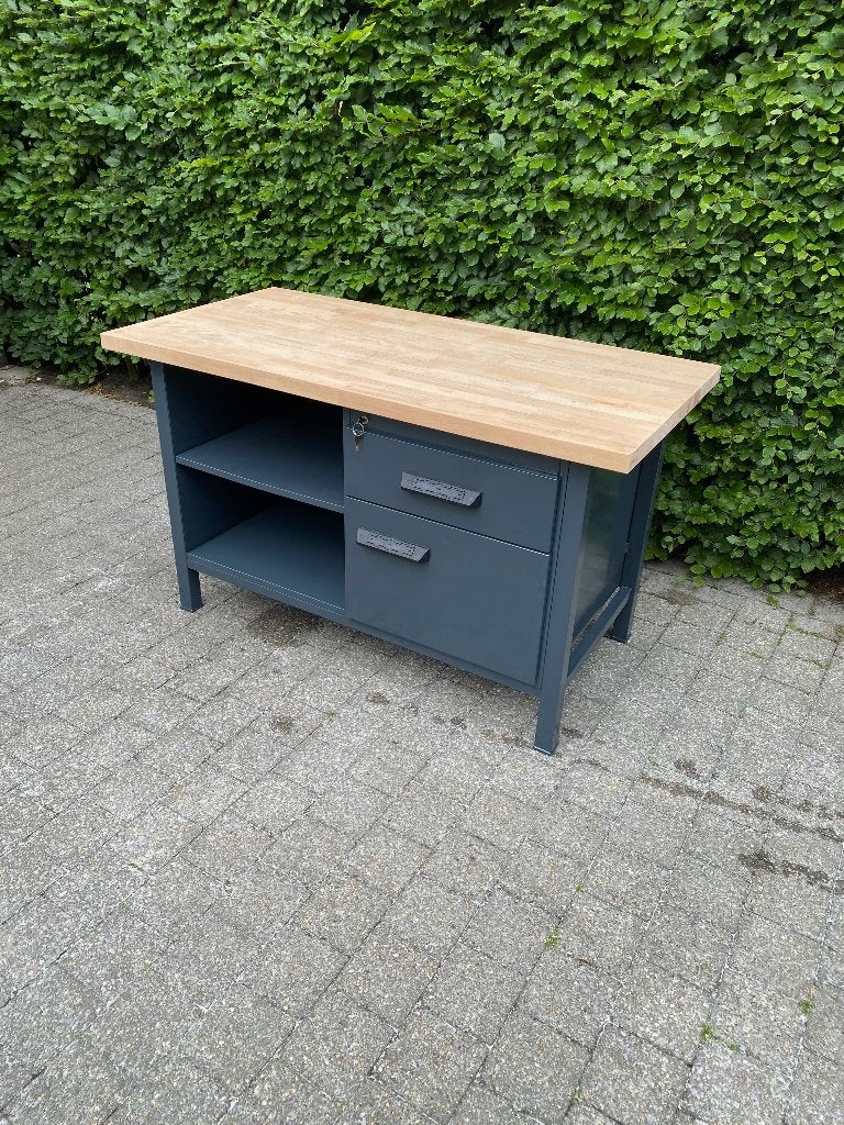 Werkbank met massief eiken werkblad, Doe-het-zelf en Bouw, Ophalen