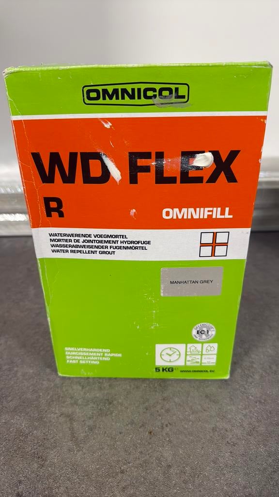 Wd flex manhattan grey, Doe-het-zelf en Bouw, Ophalen, Zo goed als nieuw