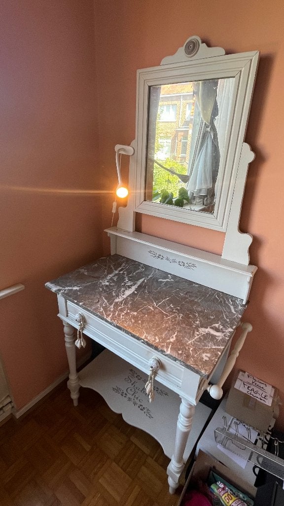 Coiffeuse shabby chic, Enlèvement, Comme neuf