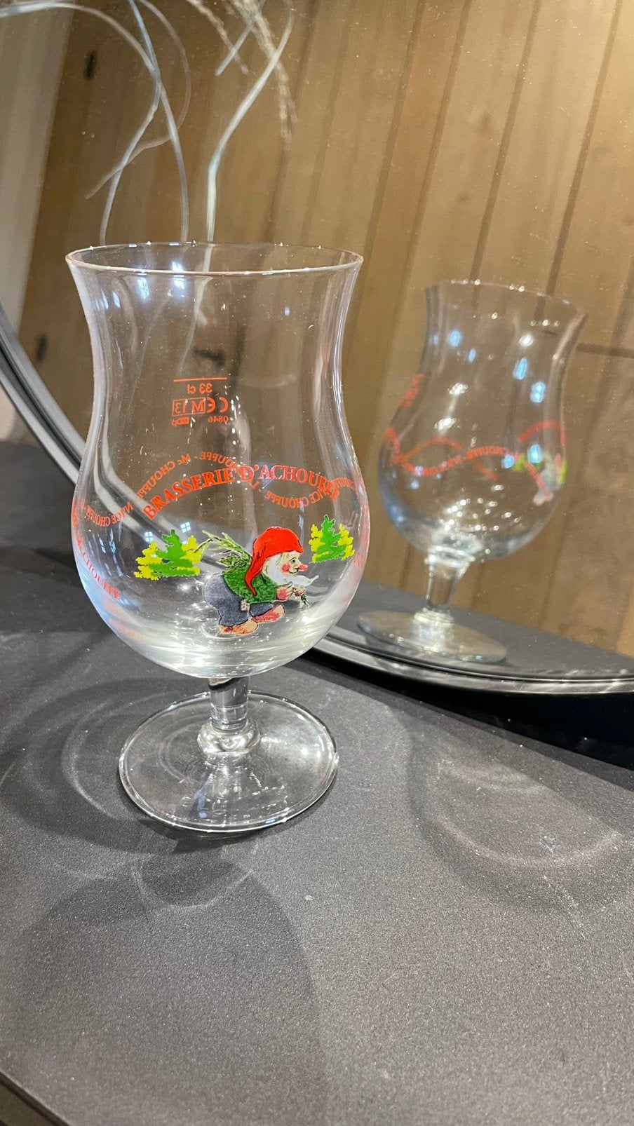 La chouffe glazen., Verzamelen, Ophalen, Zo goed als nieuw, Glas of Glazen