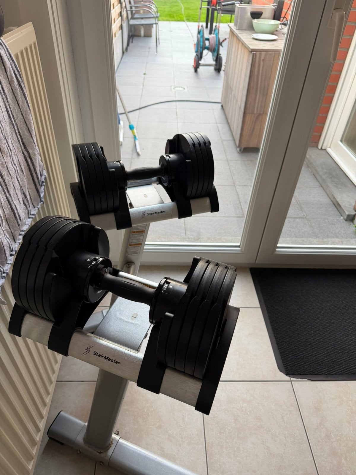 Verstelbare halters 2-20 kg, Ophalen, Zo goed als nieuw