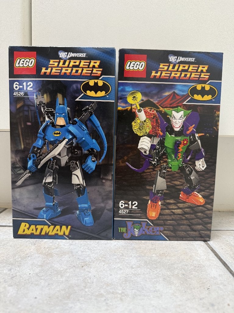 Lego Lot - DC Comics Super Heroes: 4526 Batman + 4527 Joker, Ophalen, Compleet, Overige thema's, Lego