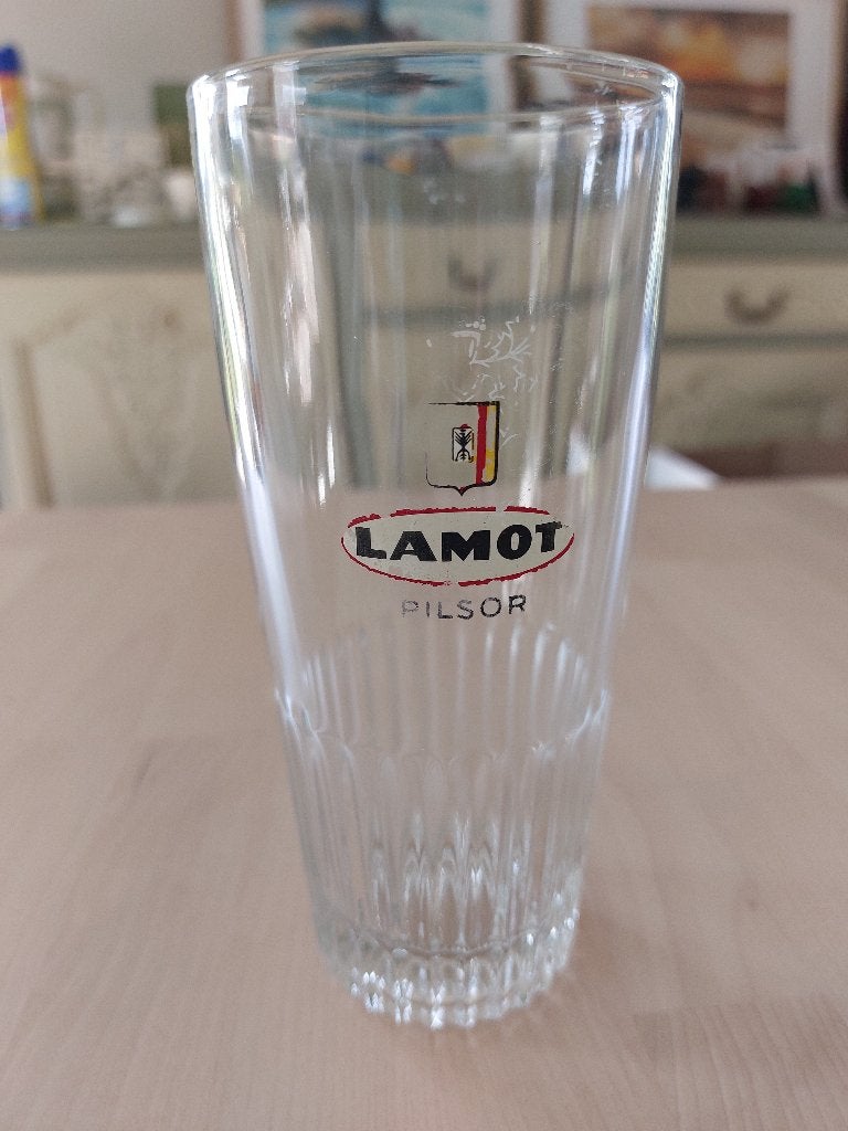 Lamot Pilsor bierglas – goede staat , Collections, Verres & Petits Verres, Utilisé, Verre à bière, Enlèvement