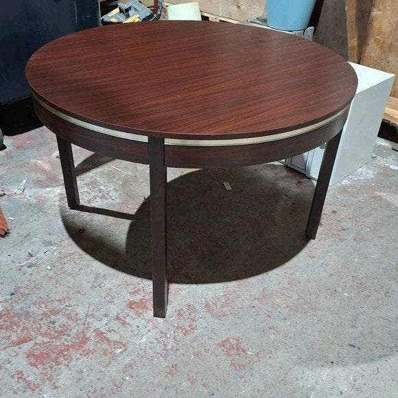 Vintage ronde tafel, Huis en Inrichting, Ophalen