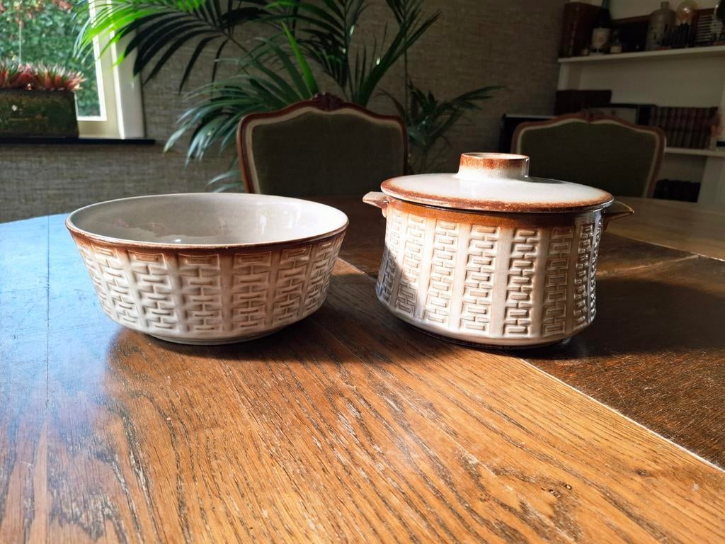 Vintage kom en stoofpot Ceramano West-Germany, Enlèvement ou Envoi