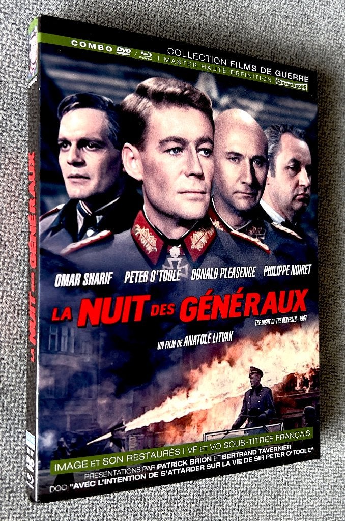 LA NUIT DES GÉNÉRAUX (Restauré en HD) // 1 BLURAY + 1 DVD, Enlèvement ou Envoi, Film, Comprend un DVD, Comme neuf