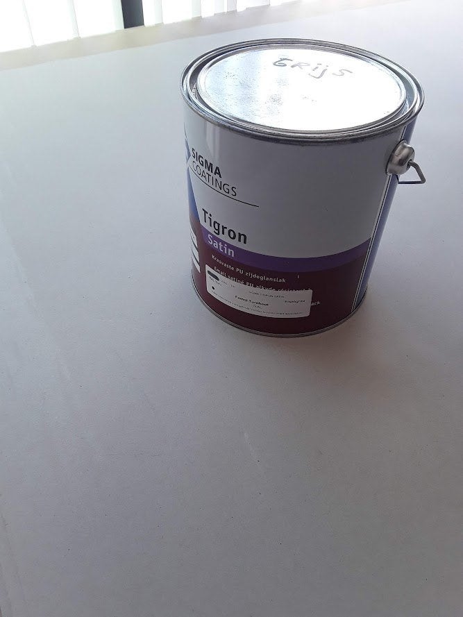 Sigma 7011 Tigron Satin krasvaste PU zijdeglanslak 2,5 L, Doe-het-zelf en Bouw, Verf, Beits en Lak, Nieuw, Ophalen of Verzenden