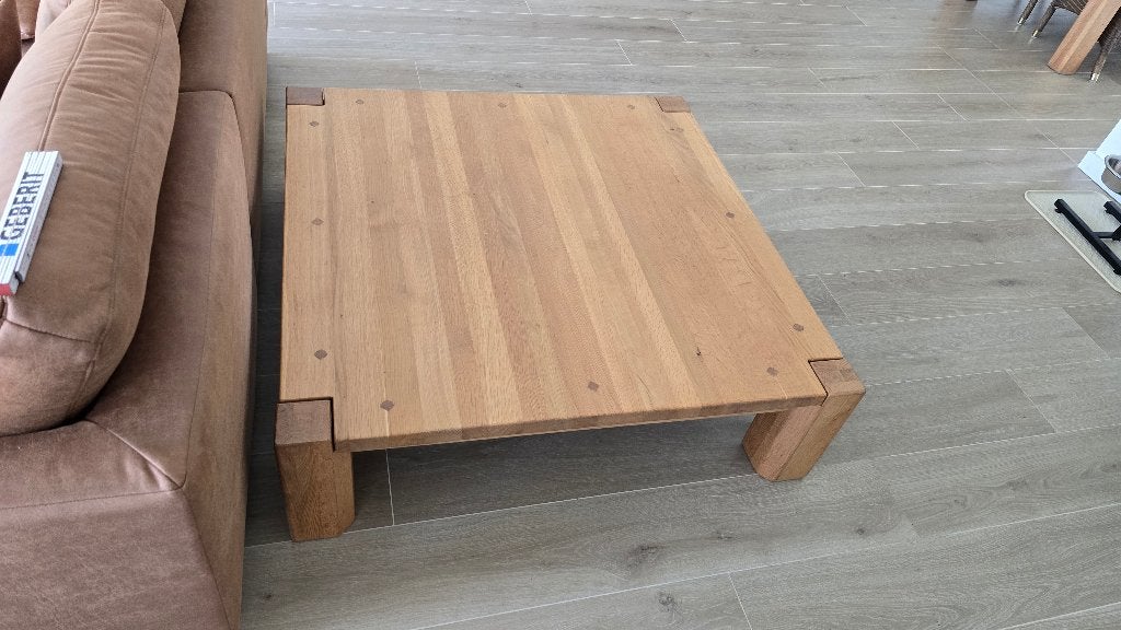 Eiken salon tafel, Ophalen, Zo goed als nieuw, 5 – 50, 100 tot 150 cm
