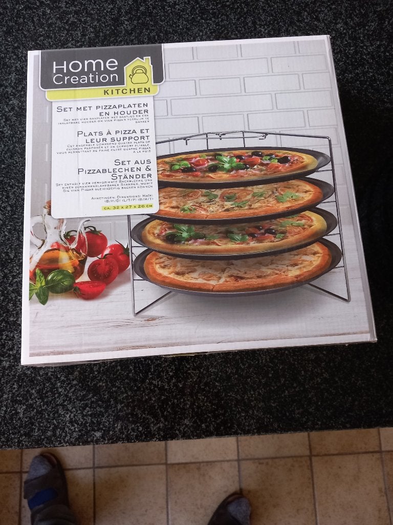 Pizza schotels voor in de oven, Tuin en Terras, Ophalen