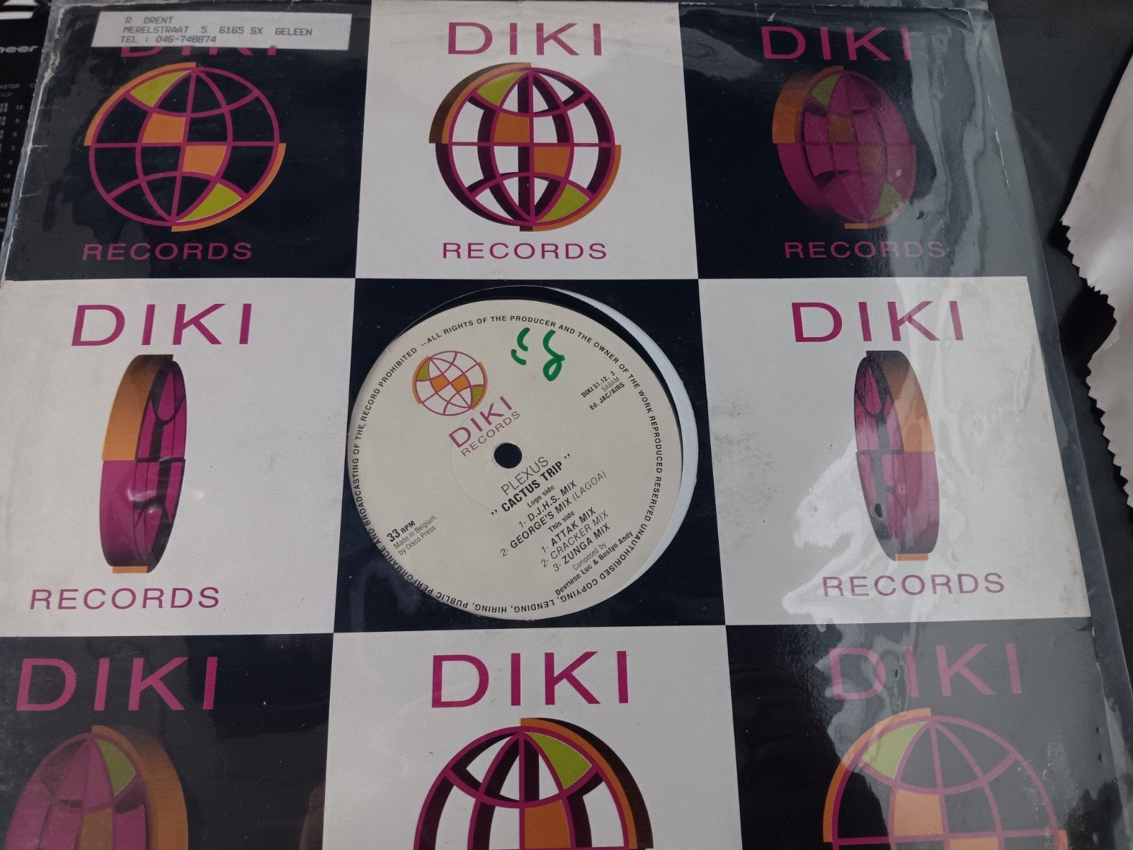Plexus - Cactus Trip - DIKI RECORDS, Cd's en Dvd's, LP, Gebruikt, Ophalen of Verzenden, Techno