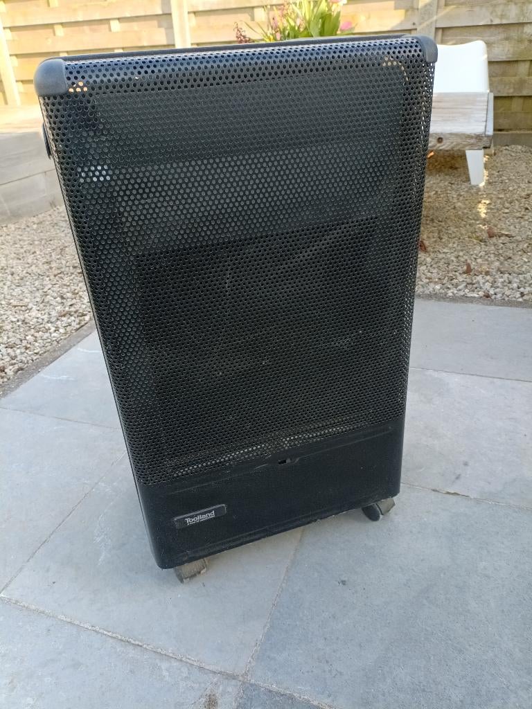 Gaskachel Perel blauwe vlam, Ophalen, Gebruikt, Gas, Vrijstaand