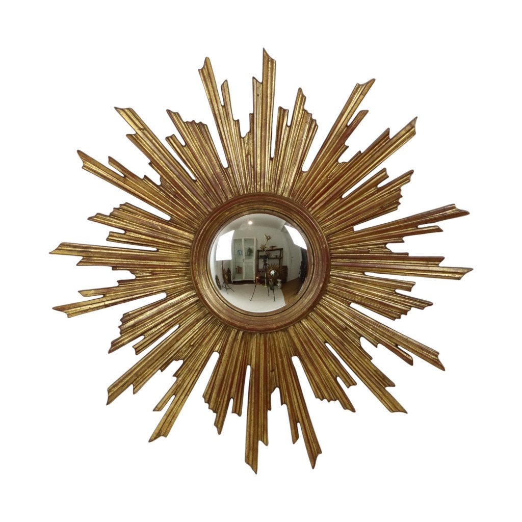 Zeldzame Deknudt Zonnespiegel XL Sunburst Convex 75cm, Ophalen, Gebruikt, Nvt, 75 tot 100 cm