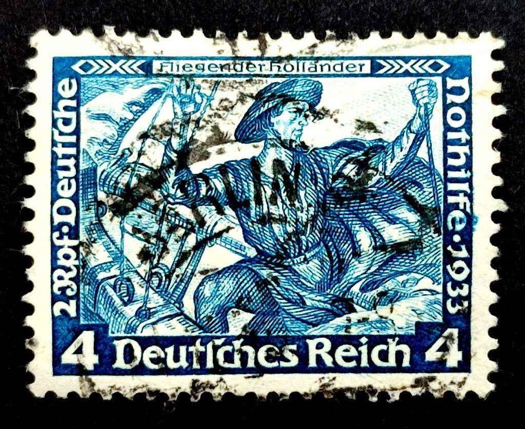Deutsches Reich: WAGNER "Fliegende Hollander" 1933, Postzegels en Munten, Ophalen of Verzenden, Overige periodes, Gestempeld