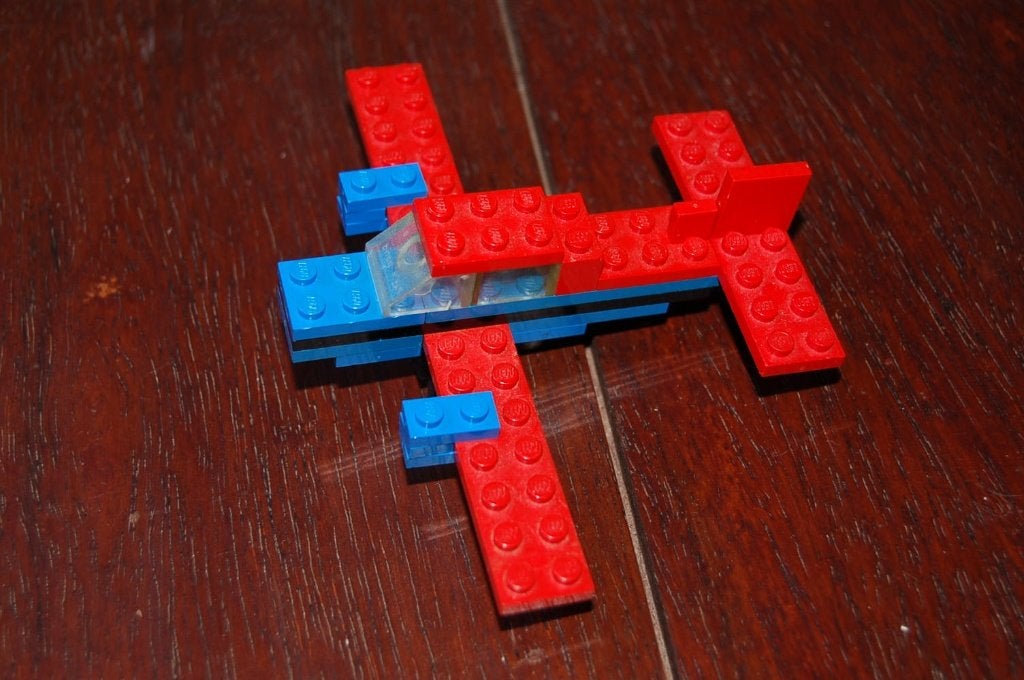 vintage Lego klein vliegtuig 609 met instructieboekje, Lego, Compleet, Ophalen of Verzenden, Zo goed als nieuw