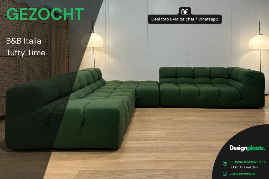 RECHERCHE: B&B Italia Tufty Time — Achat immédiat, Enlèvement ou Envoi, Banc d'angle, Design Bankstellen B&B Italia
