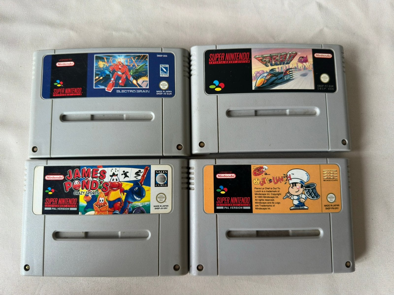 4x Super Nintendo Games Los, Games en Spelcomputers, Games | Nintendo Super NES, Ophalen, Zo goed als nieuw
