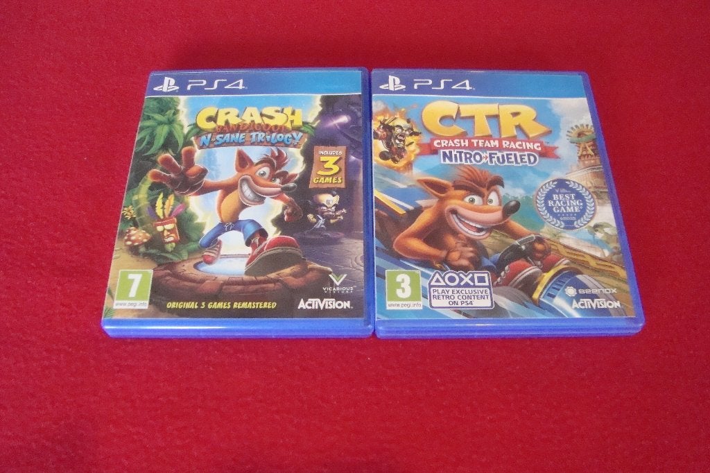 2 playstation 4 spellen crash bandicoot, Consoles de jeu & Jeux vidéo, Enlèvement ou Envoi, Aventure et Action