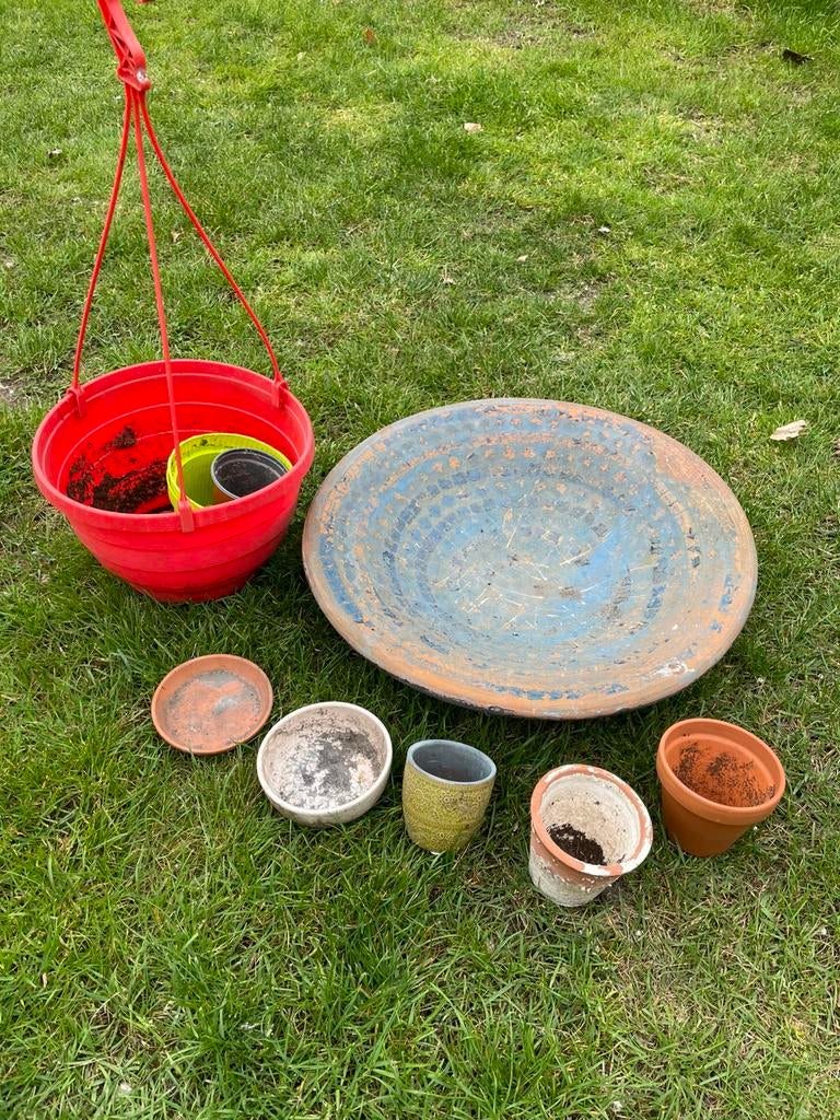 Bloempotjes, Tuin en Terras, Ophalen, Gebruikt