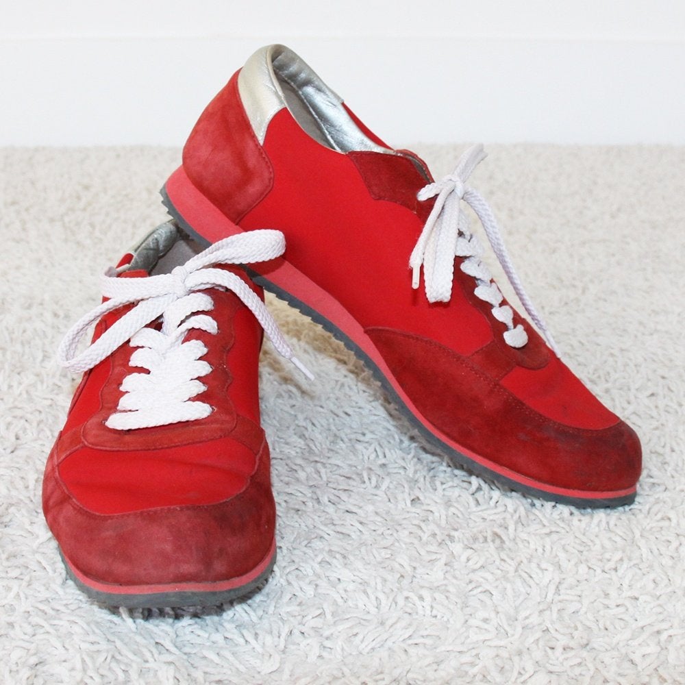 Mooie Leren Hassia Sneakers s17 (Maat 6½|40) € 50,-, Hassia, Verzenden, Zo goed als nieuw, Sneakers